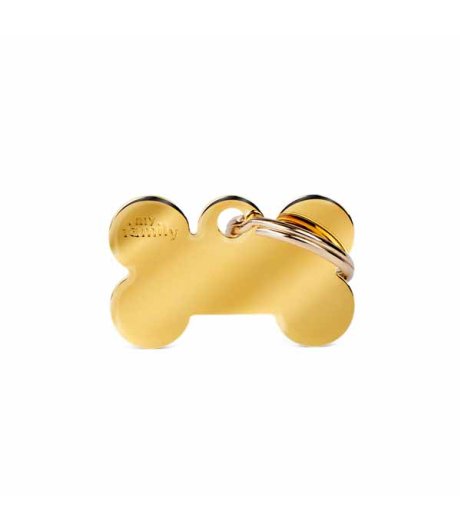 MY FAMILY MEDAGLIETTA OSSO (S) OTTONE ORO (REF. MFB02)