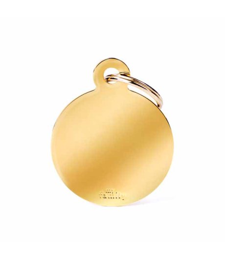 MY FAMILY MEDAGLIETTA CERCHIO (L) OTTONE ORO (REF. MFB17)