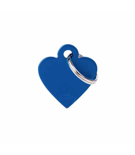 MY FAMILY MEDAGLIETTA CUORE (S) ALLUMINIO BLU (REF. MFB23)