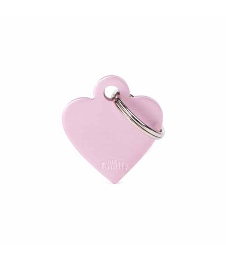 MY FAMILY MEDAGLIETTA CUORE (S) ALLUMINIO ROSA (REF. MFB24)