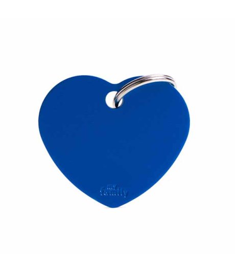 MY FAMILY MEDAGLIETTA CUORE (L) ALLUMINIO BLU (REF. MFB28)