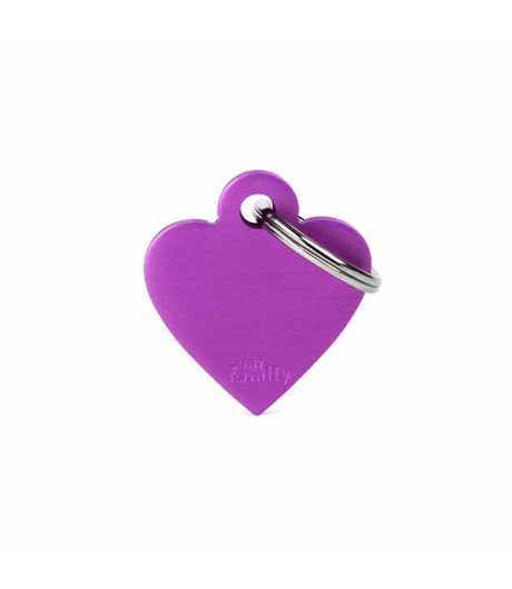 MY FAMILY MEDAGLIETTA CUORE (S) ALLUMINIO VIOLA (REF. MFB71)