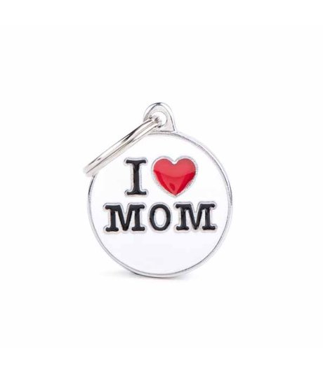 MY FAMILY MEDAGLIETTA CERCHIO (M) "I LOVE MOM" (REF. CH17MLOVEMOM)