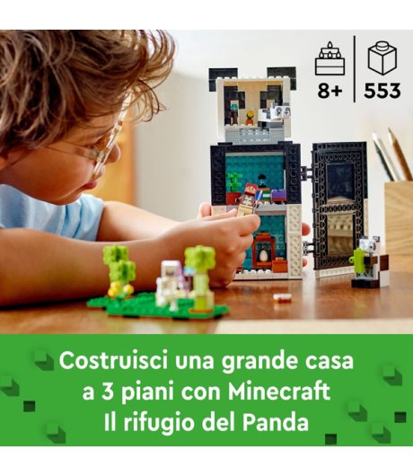 LEGO MINECRAFT IL RIFUGIO DEL PANDA 21245