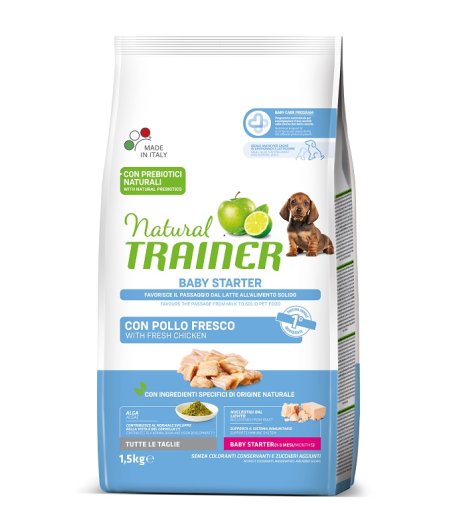 TRAINER NATURAL CANE ALL SIZE BABY STARTER CARNI BIANCHE 1,5KG