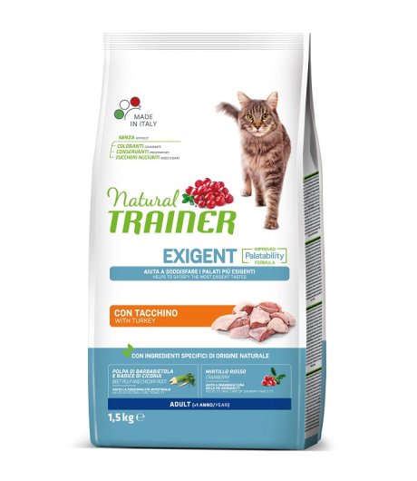 TRAINER NATURAL GATTO EXIGENT APPETITO DIFFICILE STERILIZED ADULT CARNI BIANCHE 1,5KG