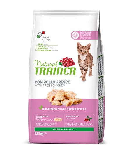 TRAINER NATURAL GATTO YOUNG POLLO 1,5KG