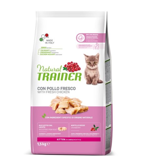 TRAINER NATURAL GATTO KITTEN POLLO 1,5KG