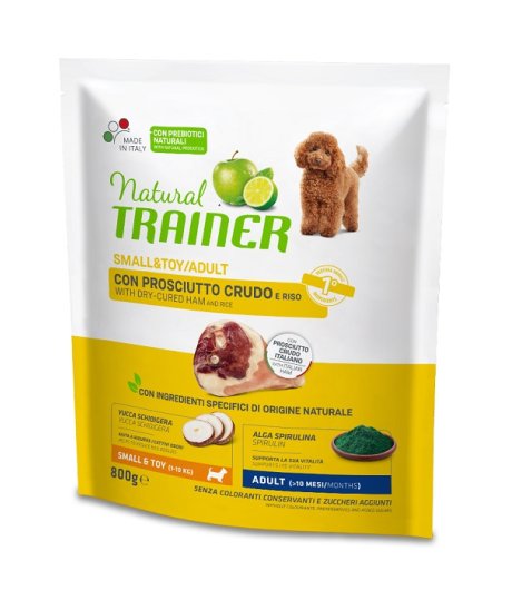 TRAINER NATURAL CANE SMALL/TOY ADULT PROSCIUTTO 800GR