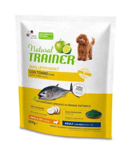 TRAINER NATURAL CANE SMALL/TOY ADULT TONNO 800GR