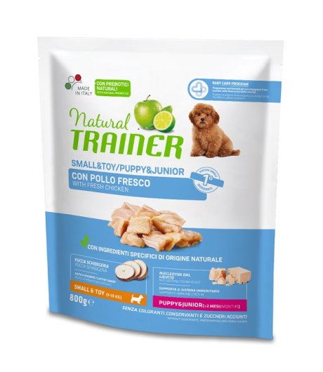 TRAINER NATURAL CANE SMALL/TOY PUPPY/JUNIOR POLLO 800GR