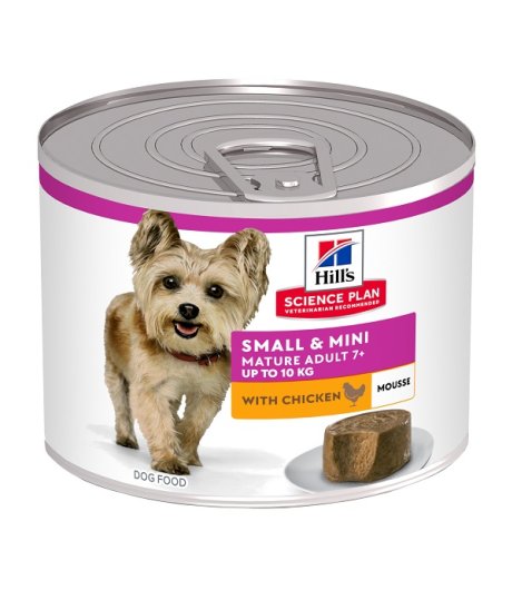 HILL'S CANE SCIENCE SMALL/MINI MATURE ADULT 7+ POLLO 200GR (lattina) HILL'S CANE SCIENCE SMALL/MINI MATURE ADULT 7+ POLLO 200GR (lattina)
