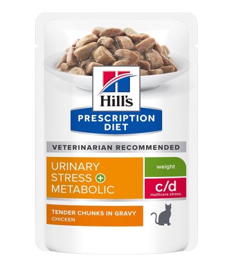 HILL'S GATTO DIET C/D URINARY STRESS METABOLIC GRAVY (IN SALSA) POLLO 85GR (bustina)