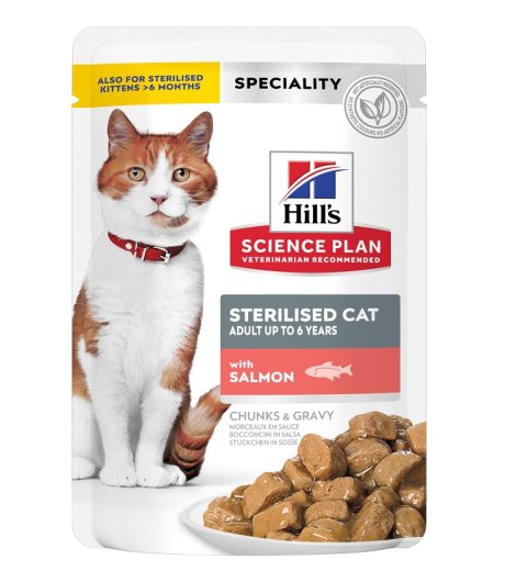 HILL'S GATTO SCIENCE SPECIALITY STERILISED GRAVY (IN SALSA) ADULT SALMONE 85GR (bustina) HILL'S GATTO SCIENCE SPECIALITY STERILISED GRAVY (IN SALSA) ADULT SALMONE 85GR (bustina)