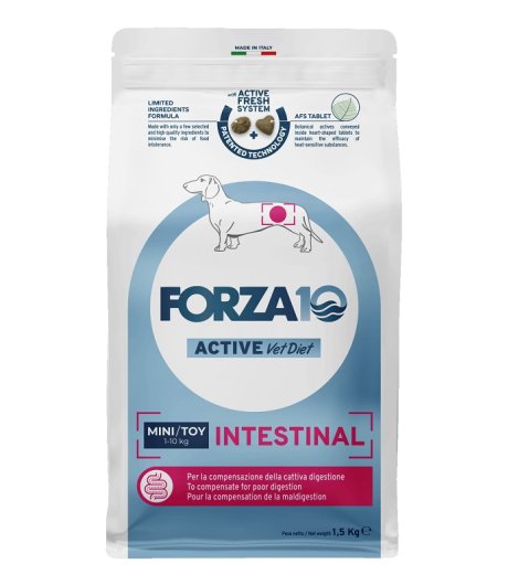 FORZA10 CANE ACTIVE INTESTINAL MINI/TOY PESCE 1,5KG