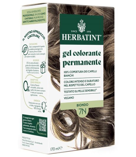 Herbatint Gel Colorante Permanente numero 7n Biondo 170ml