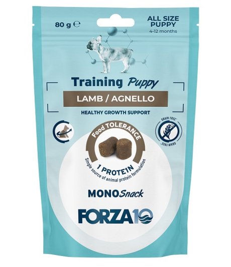 FORZA10 CANE MONO SNACK TRAINING PUPPY AGNELLO 80GR