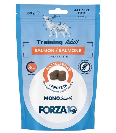 FORZA10 CANE MONO SNACK TRAINING ADULT SALMONE 80GR