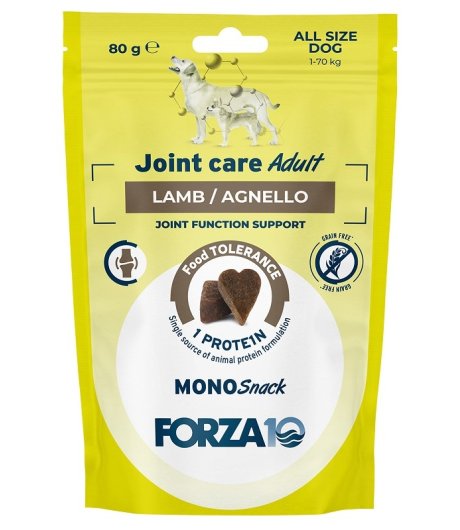 FORZA10 CANE MONO SNACK JOINT CARE ADULT AGNELLO 80GR
