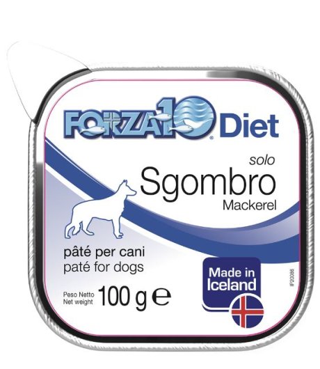 FORZA10 CANE DIET PATE' SOLO SGOMBRO 100GR (vaschetta)