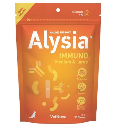 ALYSIA IMMUNO MEDIUM/LARGE 30CHEWS - VETNOVA