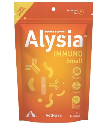 ALYSIA IMMUNO SMALL 30CHEWS - VETNOVA