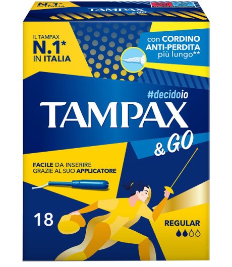 TAMPAX &GO REGULAR 18PZ