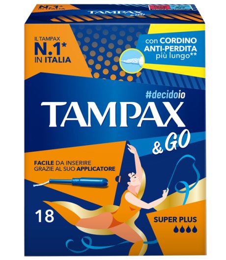 TAMPAX &GO SUPER PLUS 18PZ