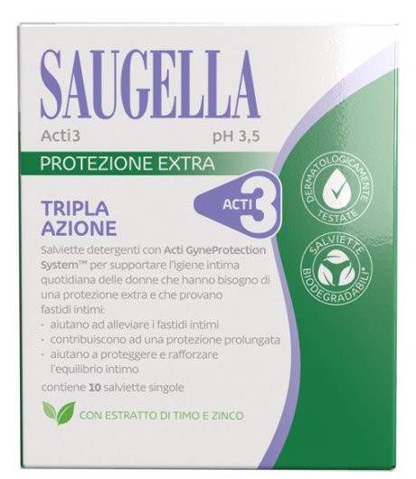 SAUGELLA ACTI3 10 Salviettine