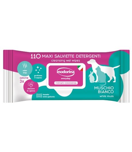 INODORINA REFRESH SALVIETTE MUSCHIO BIANCO 110PZ