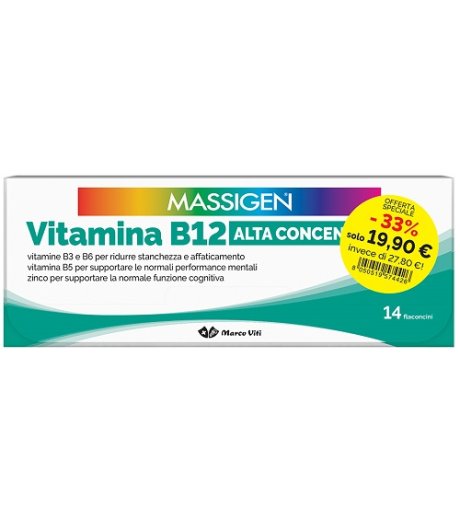 MASSIGEN VITAMINA B12 14+14FL MASSIGEN VITAMINA B12 14+14FL