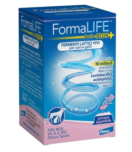 FORMALIFE PLUS CANE/GATTO FERMENTI LATTICI 20 BUSTINE - ELANCO