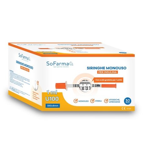 SIRINGA INSULINA 1ML 30PZ SF+