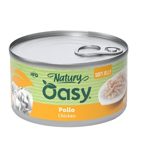 OASY GATTO NATURY SOFT JELLY POLLO 85GR (lattina)