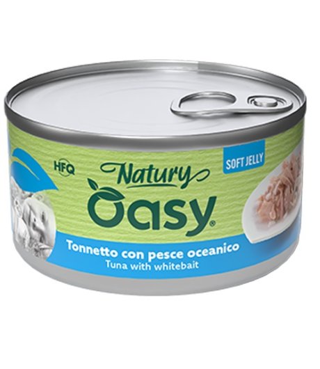 OASY GATTO NATURY SOFT JELLY TONNETTO CON PESCE OCEANICO 150GR (lattina)