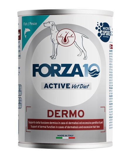 FORZA10 CANE DERMO ACTIVE PESCE 390GR (lattina)