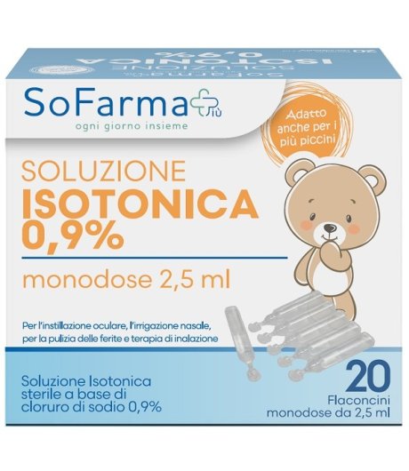 SOLUZ SALINA 0,9% 20FL 2,5ML SF+