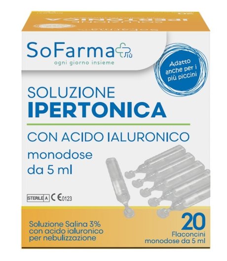 SOLUZ IPERTONICA 3% 20FL SF+