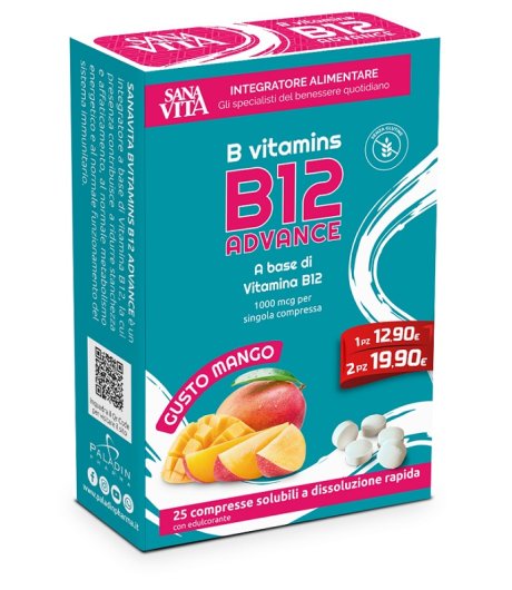 B-VITAMINS B12 ADVANCE 25CPR