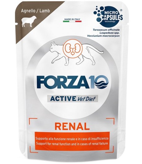 FORZA10 GATTO DIET RENAL ACTIVE AGNELLO 80GR (bustina)