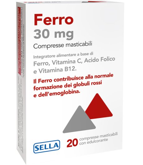 FERRO 30mg 20 Cpr SELLA FERRO 30mg 20 Cpr SELLA