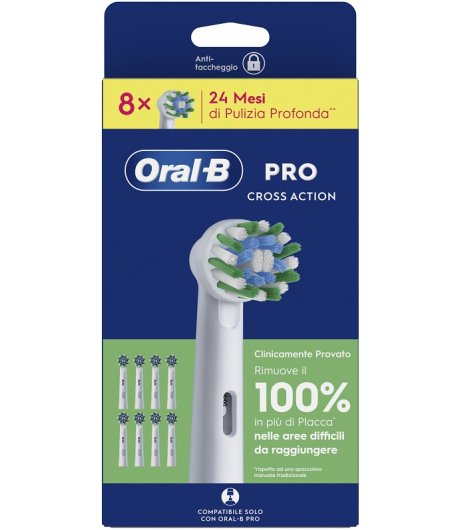 ORALB CROSSACTION REFILL 8PZ ORALB CROSSACTION REFILL 8PZ