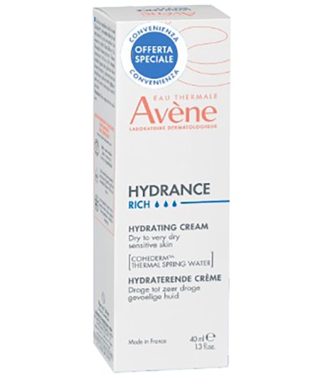 Avene Hydrance Crema Idratante Ricca per pelli sensibili 40ml Avene Hydrance Crema Idratante Ricca per pelli sensibili 40ml