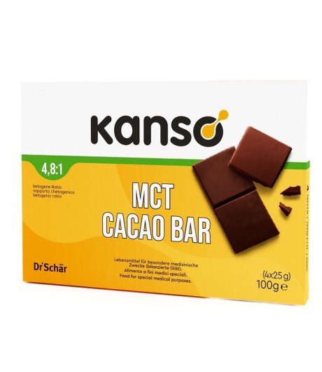 KANSO MCT CACAO BAR 4X25G KANSO MCT CACAO BAR 4X25G