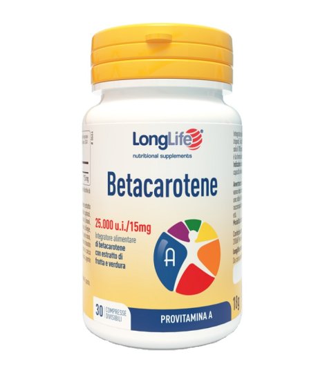 LONGLIFE BETACAR.25000UI*30Cpr LONGLIFE BETACAR.25000UI*30Cpr