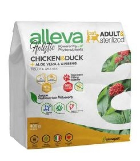 ALLEVA HOLISTIC CAT ADULT CHICKEN AND DUCK KG 0.400 - P00270H