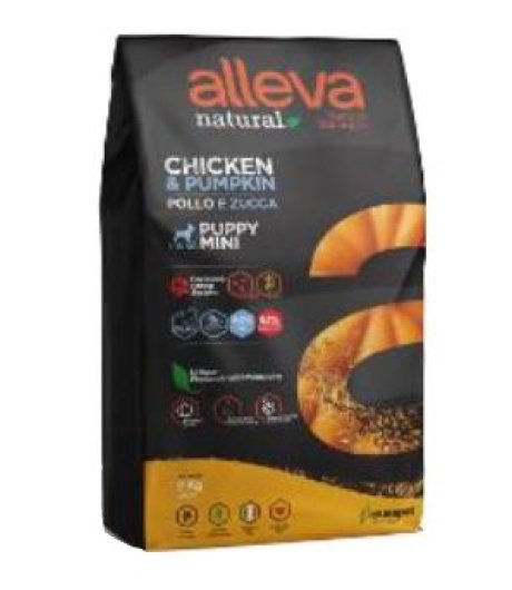 ALLEVA NATURAL DOG PUPPY CHICKEN AND PUMPKIN MINI KG 0.800 - P00201