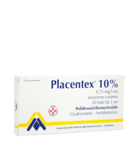 PLACENTEX SOL CUT 10F 0,75MG