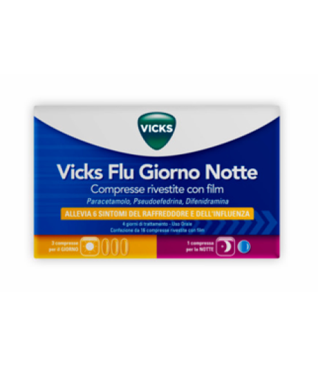 VICKS Flu Giorno/Notte 12+4Cpr