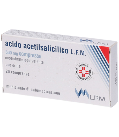 Acido Acetilsalic Lfm*20cpr500